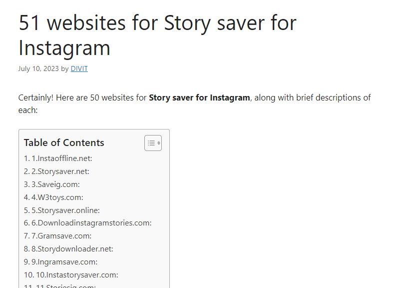 Story saver for Instagram