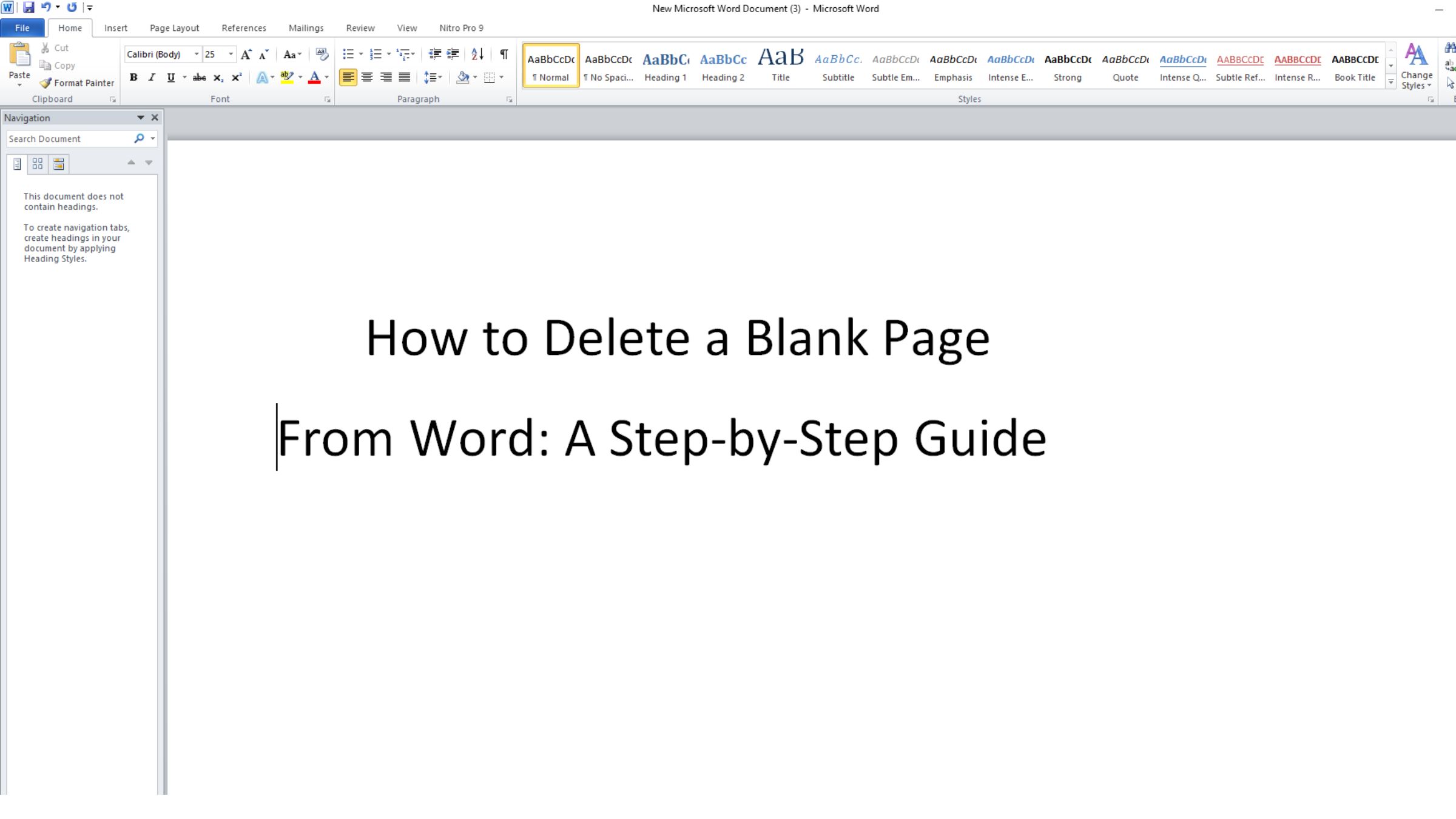 How to Delete a Blank Page from Word: A Step-by-Step Guide