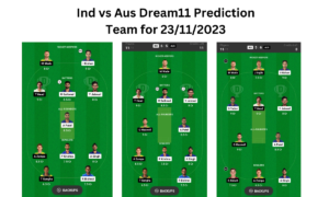 Ind vs Aus Dream11 Prediction Team for 23-11-2023