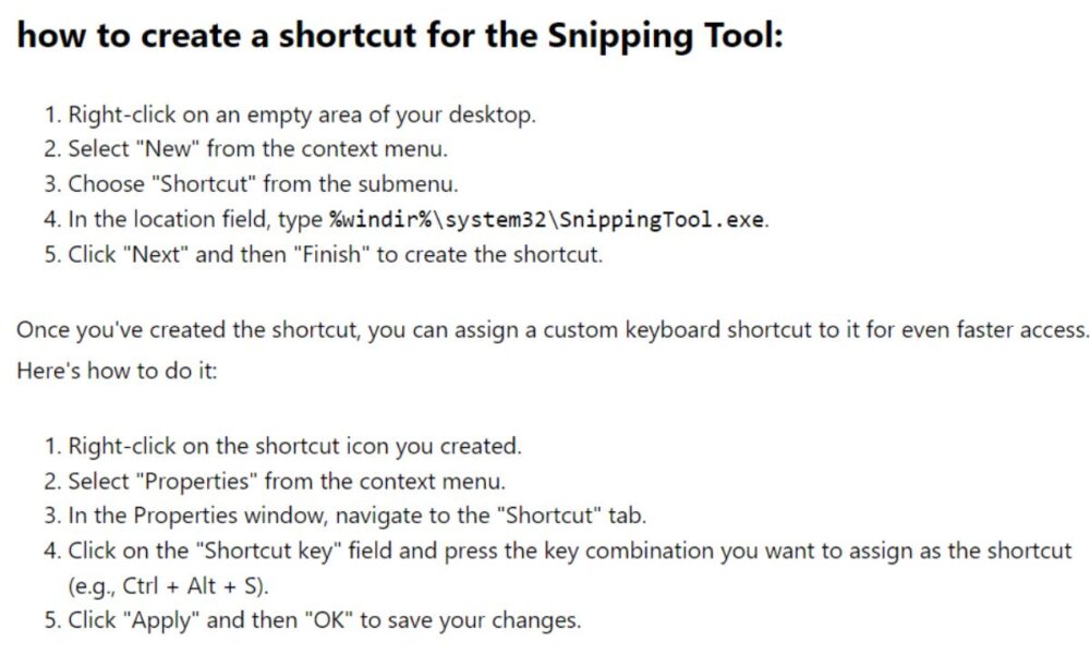 How To Use Snipping Tool Shortcut