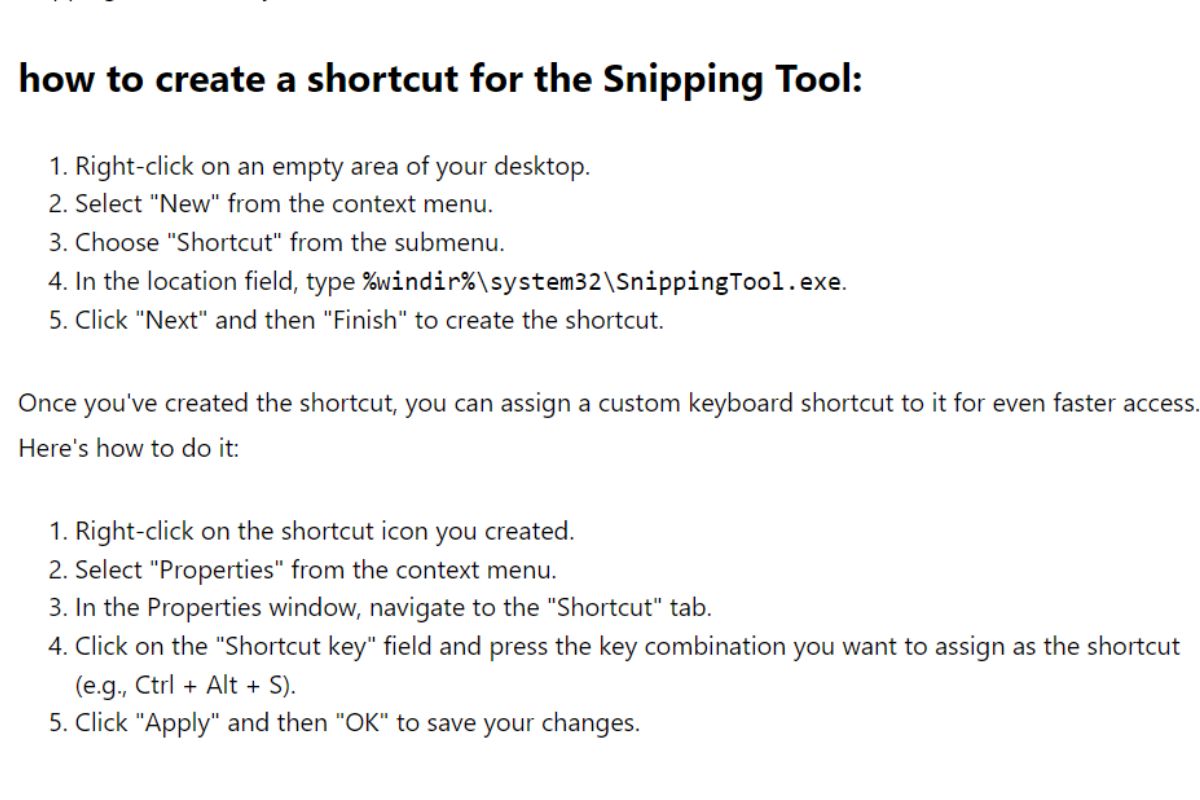 How To Use Snipping Tool Shortcut