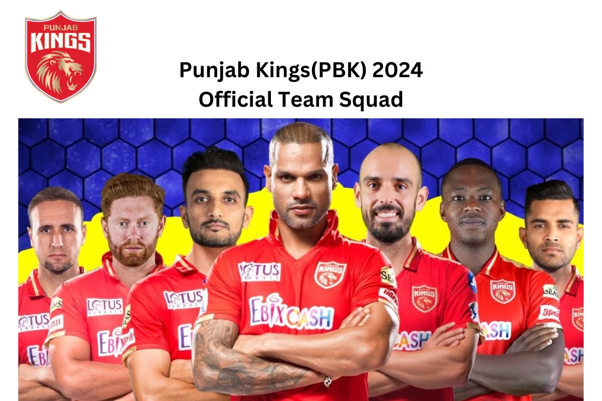 Punjab Kings(PBK) 2024 Official Team Squad