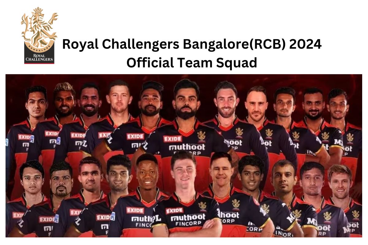 Royal Challengers Bangalore(RCB) 2024 Official Team Squad