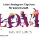 Instagram Captions for Love